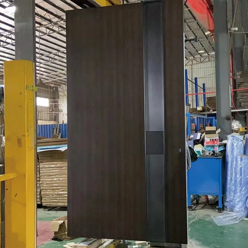 Custom Modern Solid Wood Entry Exterior Front Door Supplier - HIHAUS