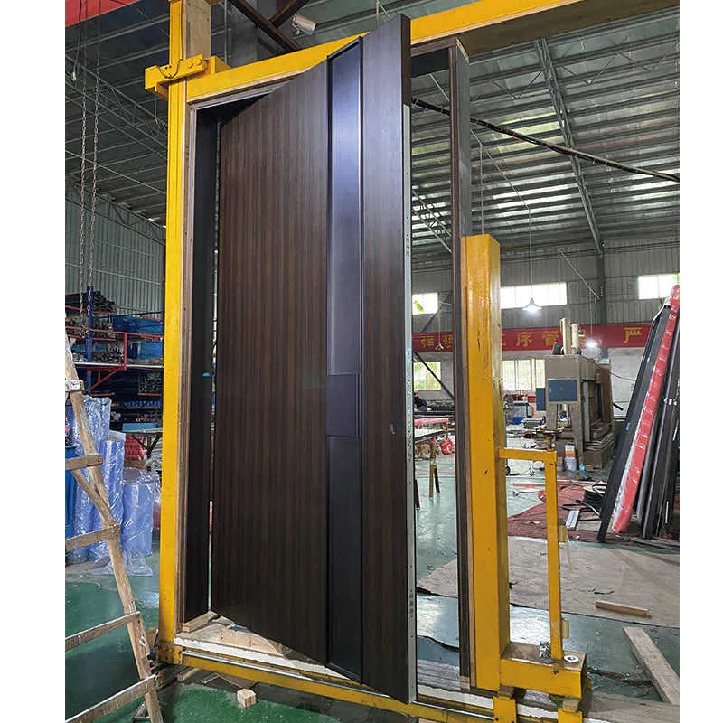 Custom Modern Solid Wood Entry Exterior Front Door Supplier - HIHAUS