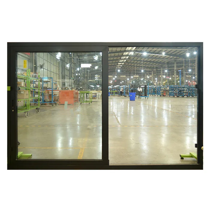 Custom Anthracite Grey Aluminium Double Sliding Window Supplier - HIHAUS