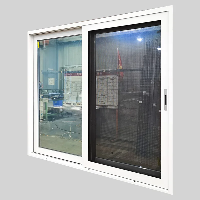 White Aluminum Sliding Magic Dimming Glass Double Sliding Door Supplier - HIHAUS