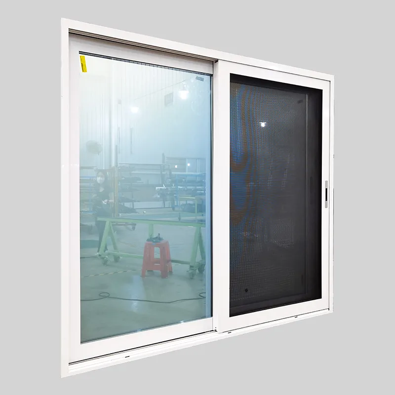 White Aluminum Sliding Magic Dimming Glass Double Sliding Door Supplier - HIHAUS