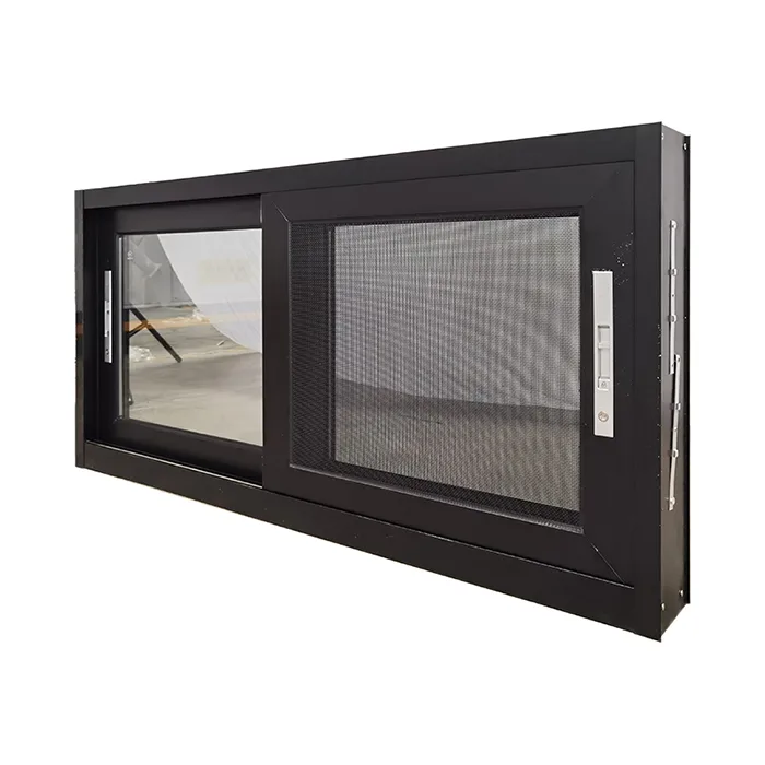 Custom Black Aluminum Basement Bathroom Sliding Window Company - HIHAUS