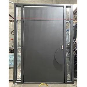 Custom Modern Front Aluminium Residential Exterior Entrance Doors - HIHAUS