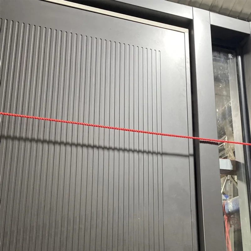 Custom Modern Front Aluminium Residential Exterior Entrance Doors - HIHAUS