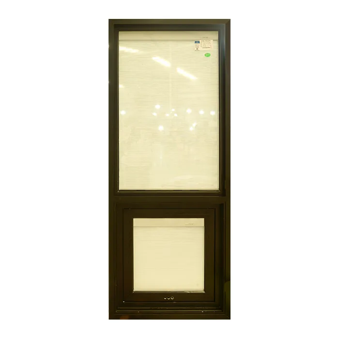 Aluminum Awning Window Combination Electric Fixed Built In Blinds Window - HIHAUS