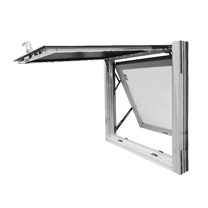 Custom High End Residential White Single Aluminium Awning Window - HIHAUS