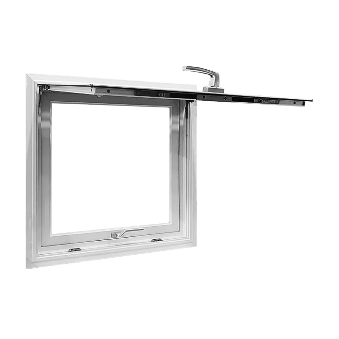 Custom High End Residential White Single Aluminium Awning Window - HIHAUS