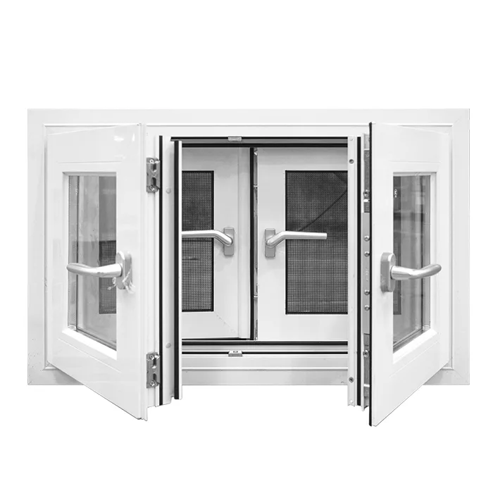 Custom Soundproof Thermal Break Twin Aluminium Casement Window - HIHAUS