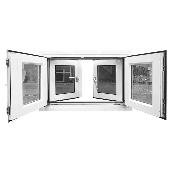 Custom Soundproof Thermal Break Twin Aluminium Casement Window - HIHAUS