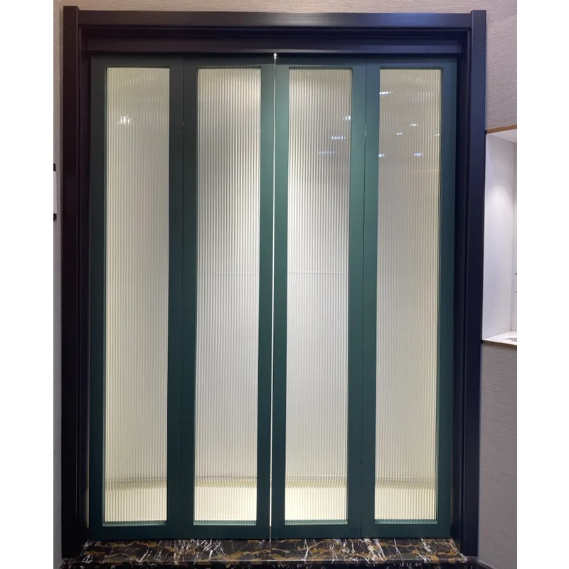 Custom Fold Flat Internal Wooden Folding Bifold Door With Glass - HIHAUS