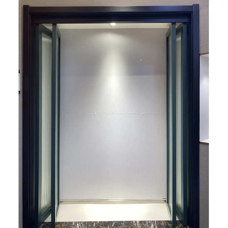 Custom Fold Flat Internal Wooden Folding Bifold Door With Glass - HIHAUS
