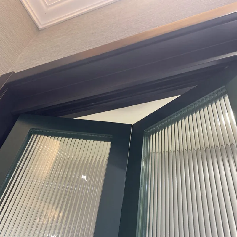 Custom Fold Flat Internal Wooden Folding Bifold Door With Glass - HIHAUS