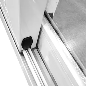 Simple Design 3 Track White Domal Aluminium Sliding Window - HIHAUS