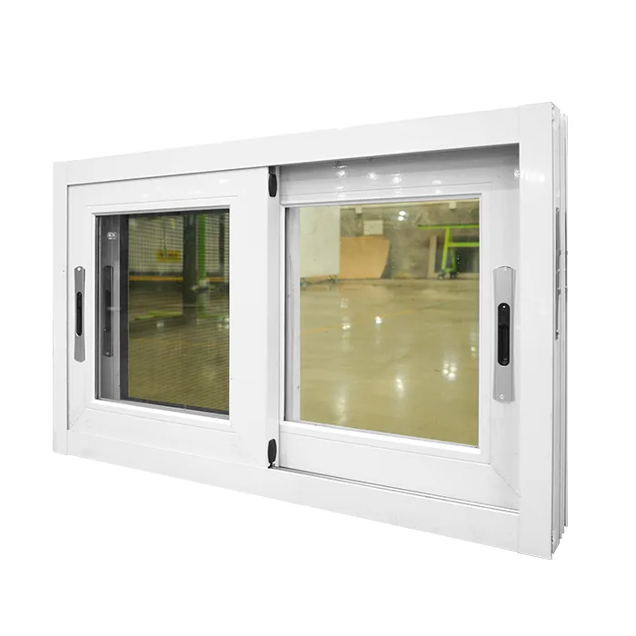 Simple Design 3 Track White Domal Aluminium Sliding Window - HIHAUS