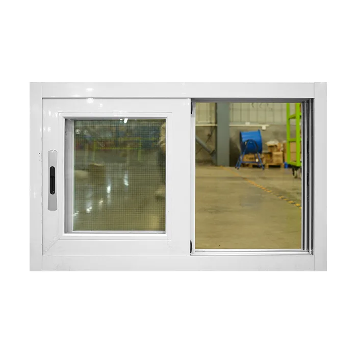 Simple Design 3 Track White Domal Aluminium Sliding Window - HIHAUS