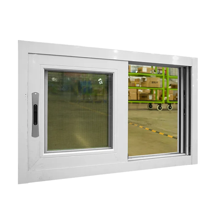 Simple Design 3 Track White Domal Aluminium Sliding Window - HIHAUS