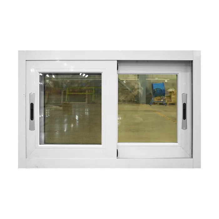 Simple Design 3 Track White Domal Aluminium Sliding Window - HIHAUS