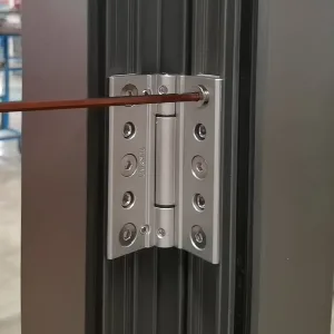Aluminum Tri Fold Patio Glass Anthracite Grey Bifold Folding Door - HIHAUS