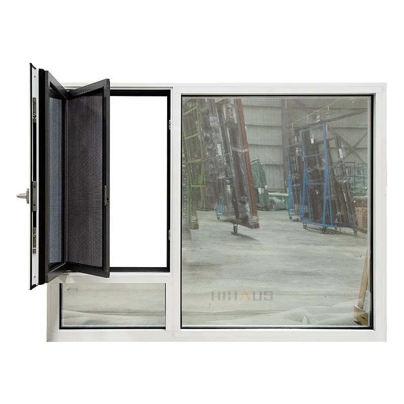 N100 NFRC U Value Aluminium Casement And Picture Window - HIHAUS