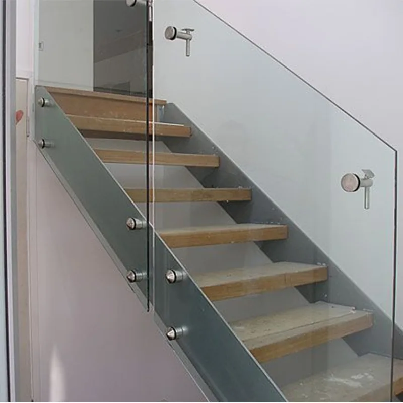 Custom Residential Frameless Tempered Glass Stair Railing - HIHAUS