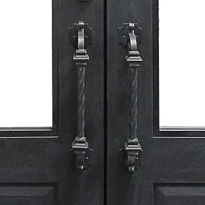 Hihaus Custom Double French Metal Front Wrought Iron Doors - HIHAUS