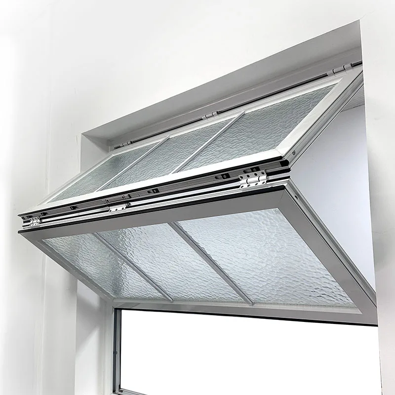 Aluminum Fold Up Porch Kitchen Vertical Folding Glass Windows - HIHAUS