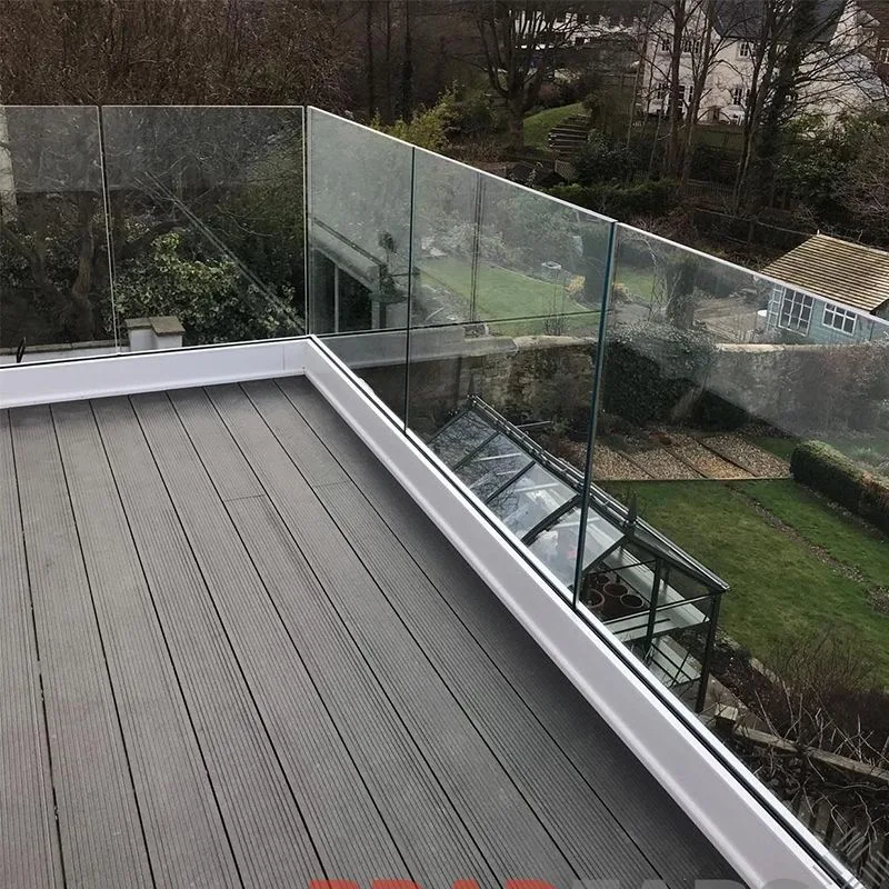 Terrace Deck Stainless Steel Frameless Glass Balcony Railing System - HIHAUS