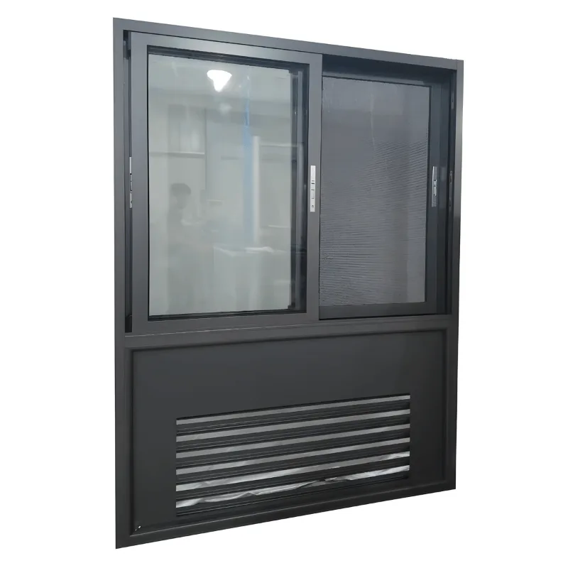 Hotel Aluminum PTAC Sliding Window Unit With Louver Commercial - HIHAUS