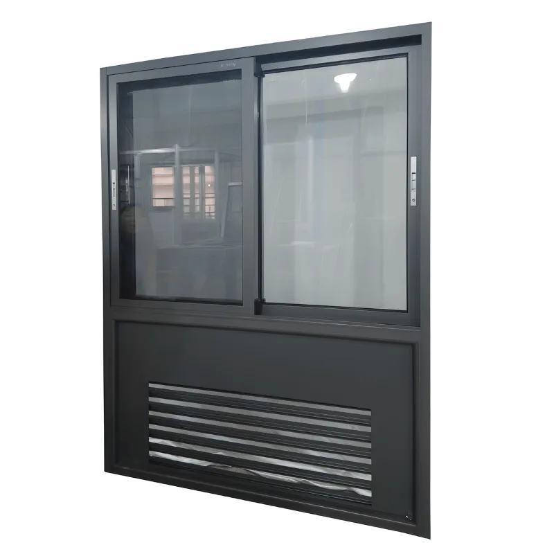 Hotel Aluminum PTAC Sliding Window Unit With Louver Commercial - HIHAUS