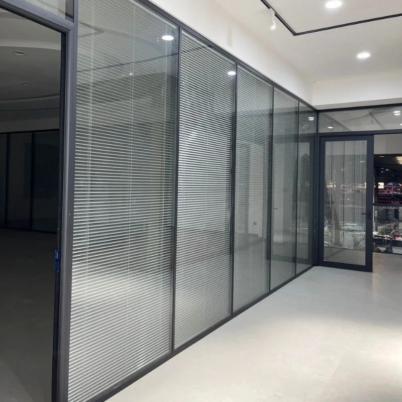 Aluminum commercial soundproof office glass partition wall - HIHAUS