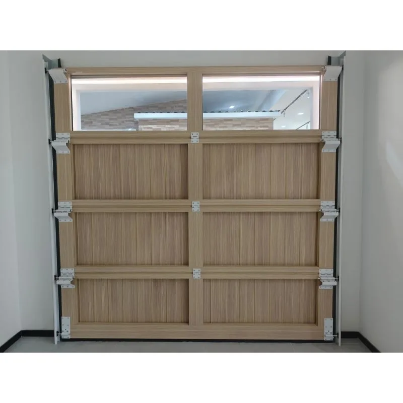 Custom Modern Faux Wood Look Aluminum Garage Door - HIHAUS