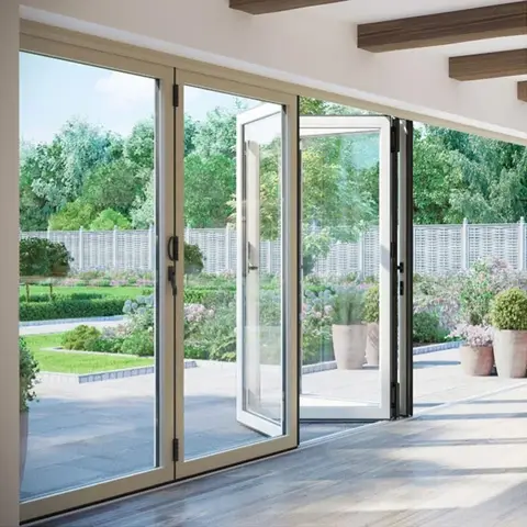Extra-Wide Aluminum Folding Doors – Up to 3 m High