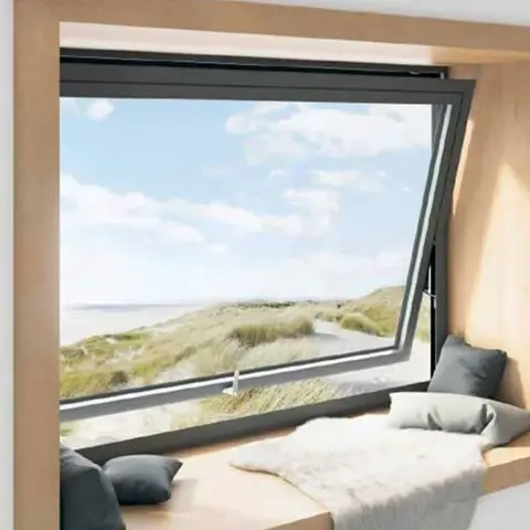 New Top Hung Aluminum Crank Out Casement Seamless Awning Windows