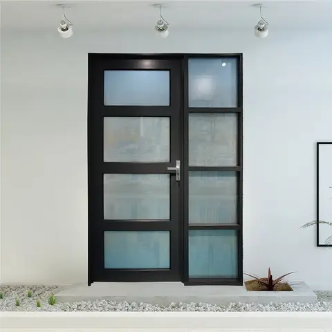 Aluminum Swing French Double Hinged Screen Patio Doors