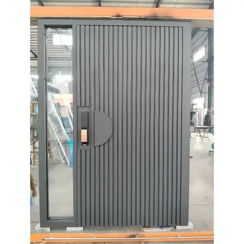 Aluminum Iron Exterior Entrance Main Entry Doors