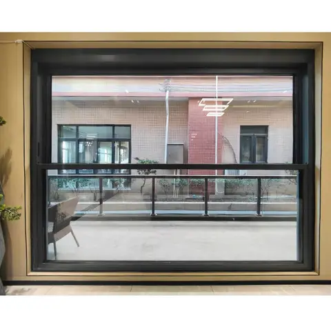 Electric Aluminium Vertical Sliding Panorama Guillotine Window