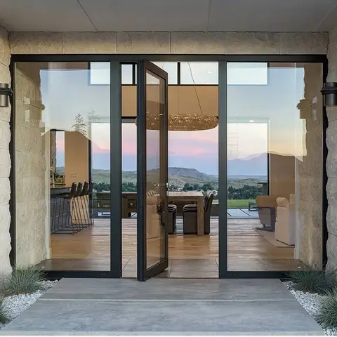Commercial Aluminum Store Front Floor Spring Glass Doors