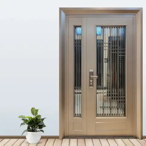 Stainless Steel Heavy Duty Burglar Proof Front Best Security Doors For Homes