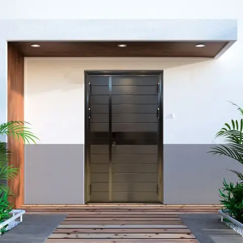 Custom Exterior Security Storm Stainless Steel Entrance Door