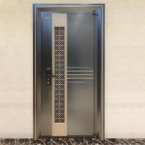 New High Quality Home Modern Steel Security Entry Doors Residential