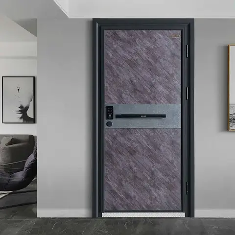 New Custom Luxury Black Unique Internal Bedroom High Security Steel Doors