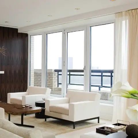 Pvc Upvc Double Glazed Hinged Patio Casement French Doors With Screens