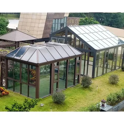 Hihaus Hot Aluminum Winter Glass Sunrooms Patio Sun Porch Enclosures