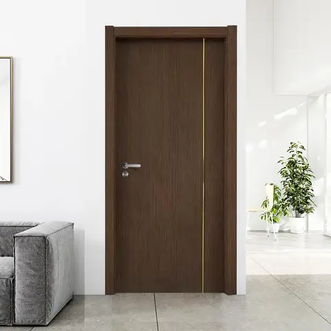 Simple Design 45mm Thick Flush Oak Solid Wooden Interior Wood Door