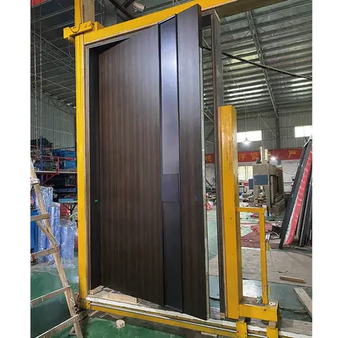 Custom Modern Solid Wood Entry Exterior Front Door Supplier
